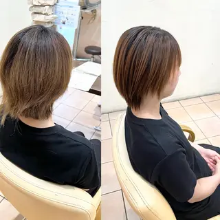 ショート 地毛風ストレート ⚡️下ノ村柊斗⚡️のヘアスタイル