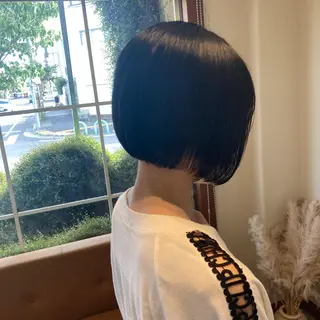 ミディアム カラー ヘアアレンジ Pearl所属・柳実帆/おさまるボブ /ジャニオタ美容師のヘアスタイル