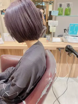 ミディアム カラー ヘアアレンジ 竹内啓太 ボブのヘアスタイル