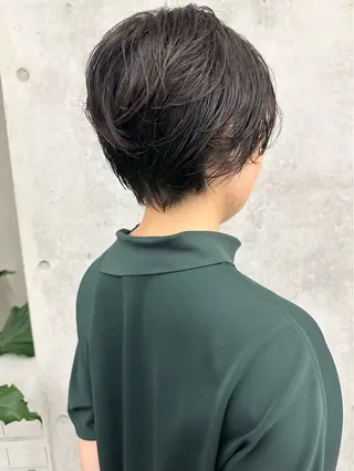 ショート パーマ ボブ/ゆるふわ ボブパーマ/とういのヘアスタイル