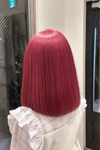 ミディアム カラー 新屋敷 拓大のヘアスタイル