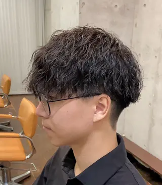 ミディアム パーマ メンズ 🌀パーマ特化 美容師🌀/しゅんのヘアスタイル