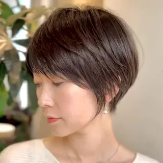 ショート 結べるレイヤーカット /カラー/あさかのヘアスタイル
