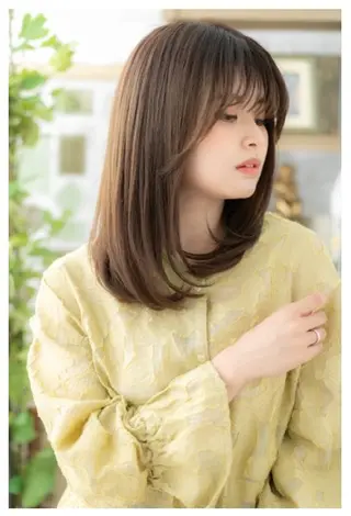 セミロング 中野 雄介のヘアスタイル