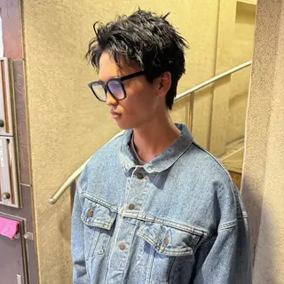 ショート メンズ 希佳/メンズ ハイトーンカラーのヘアスタイル