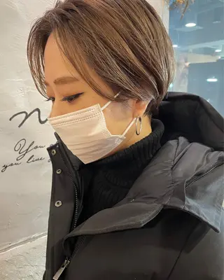 ショート さの あやねのヘアスタイル