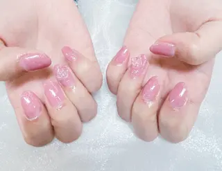 ネイル candy nail 韓国風ワンホンネイルのネイルデザイン