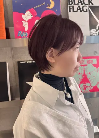 ショート 海外風ヘア 野田光也のヘアスタイル