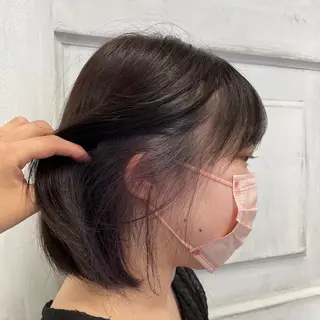 ミディアム レイヤーカット/ 柴田結惟のヘアスタイル