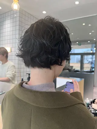 ショート パーマ 似合わせパーマ/ kazuのヘアスタイル