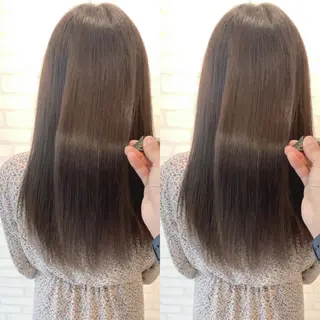 ロング 髪質改善 髪質改善カラーのヘアスタイル