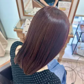 ミディアム カラー Rion/渋谷 /ブリーチなしカラーのヘアスタイル