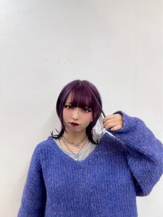 ミディアム カラー ブリーチカラー/渋谷 /髪質改善/shinのヘアスタイル