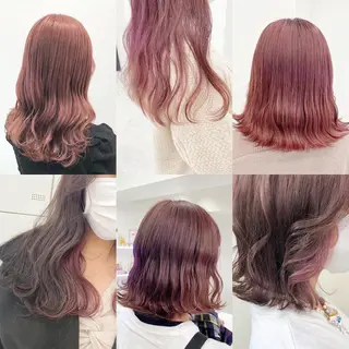 ロング カラー 暖色🩷透明感カラー ♡Maika♡のヘアスタイル