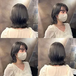 ミディアム カラー SAKINO. ベージュカラーのヘアスタイル