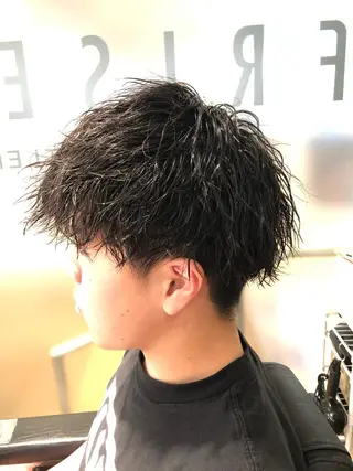 ショート パーマ メンズ bifino.rilune for men所属・rilune matsuoのヘアスタイル