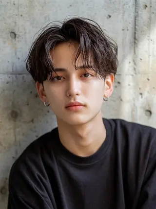 ミディアム メンズ 【扉gate】野崎 英幸のヘアスタイル