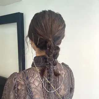 セミロング カラー ヘアアレンジ 髪質改善カラー/ボブ 🌻Mutsumiのヘアスタイル