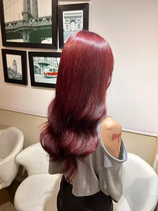 カラー レイヤーカット/ 縮毛矯正🇰🇷早坂のヘアスタイル