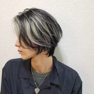 メンズ カラー ミディアム 松尾 ユウキのヘアスタイル