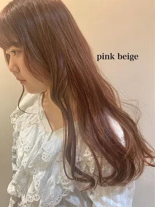 ロング カラー 透明感カラー👑 井上美乃里のヘアスタイル