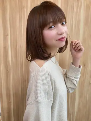 セミロング ヒラヤマ ユウスケのヘアスタイル