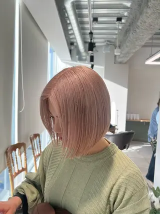 ショート カラー 赤みゼロ/透明感 カラー🌿KANTAのヘアスタイル