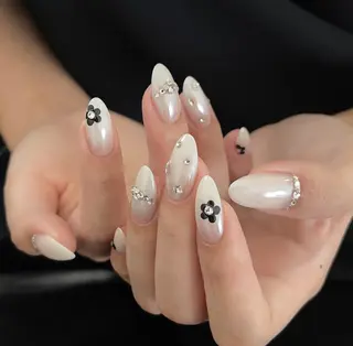 ネイル By moonネイル 🌷ワンホン/韓国風のネイルデザイン