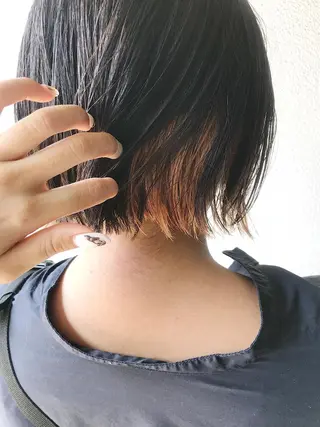 ショート カラー ヘアアレンジ マツエク・マツパ Kawaguchi Arisaのヘアスタイル