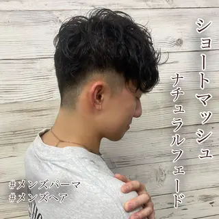 ショート カラー パーマ メンズ LAVENDIA 初音のヘアスタイル