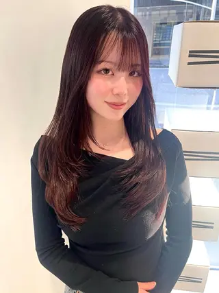 ロング カラー nanase / レイヤーカットのヘアスタイル