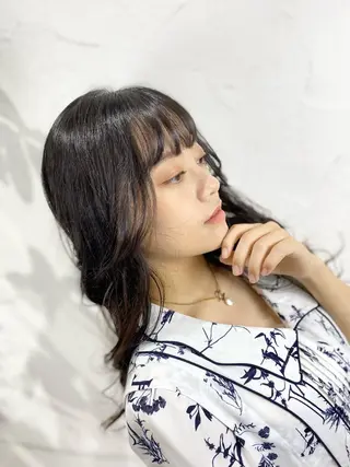 セミロング パーマ 堀 大輔のヘアスタイル