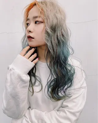 ロング カラー 🧡色落ちまで2度綺 麗なカラー🧡ヨシキのヘアスタイル