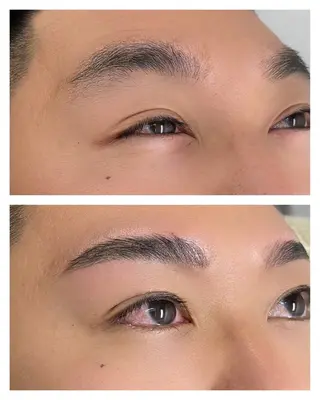 メンズ アイブロウ ラムーン アイラッシュ&ヘアメのマツエク・マツパデザイン