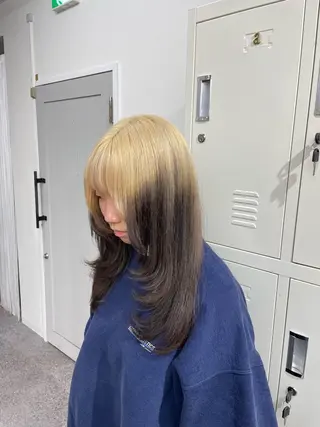 セミロング カラー パリピ師🐉 Mashuのヘアスタイル