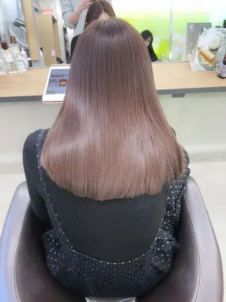 ミディアム カラー パーマ ヘアアレンジ 【ヘアケア特化型】 newi天王寺のヘアスタイル