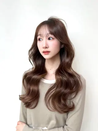 ミディアム カラー 🇰🇷韓国風くびれ ヘア🇰🇷中村優大のヘアスタイル