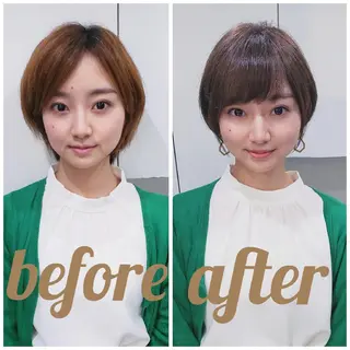 ショート [店長]カラーが好評 　小林のヘアスタイル