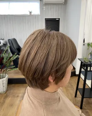 ショート カラー 【hair mic】 植田隆文のヘアスタイル