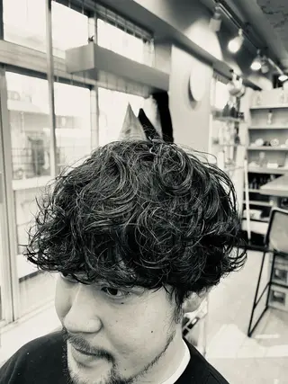 ショート パーマ メンズ 池袋メンズパーマ フェード純平のヘアスタイル