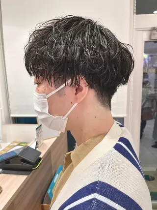 ショート パーマ メンズ メンズパーマ特化/ メッシュ/薫/店長のヘアスタイル