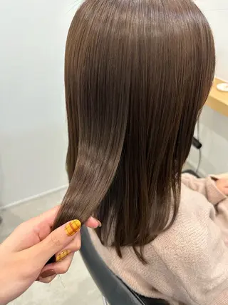 ミディアム カラー レイヤー/ナチュラル 💐nao.のヘアスタイル