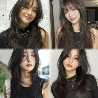 ロング カラー 🎀韓国レイヤー YURINA🎀のヘアスタイル