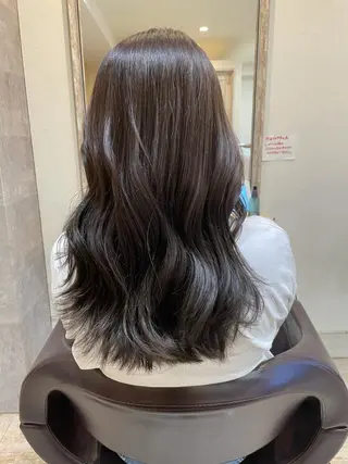 ロング カラー 小顔/似合わせカット 杉山莉菜のヘアスタイル
