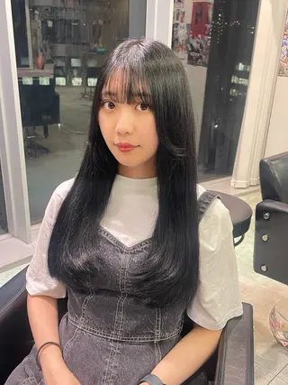 ロング カラー 似合わせカット/ デザインカラー🦄のヘアスタイル