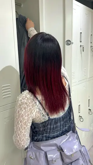 カラー 韓国レイヤー 🎀ダブルカラーのヘアスタイル