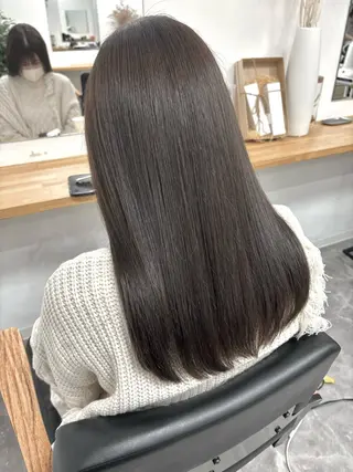 ロング カラー misa🫧ナチュラ ル縮毛矯正/髪質改善のヘアスタイル