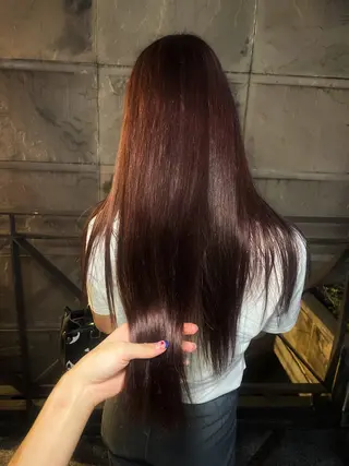 ロング カラー ヘアアレンジ 渡邉 舞のヘアスタイル