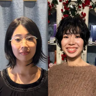 ショート パーマ ALVELLA所属・角井 竜のヘアスタイル