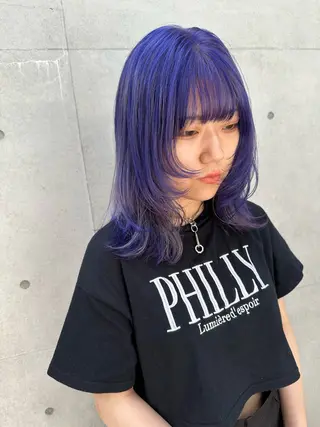 ミディアム カラー 🦋レイヤーカット ミドリカワ🦋のヘアスタイル